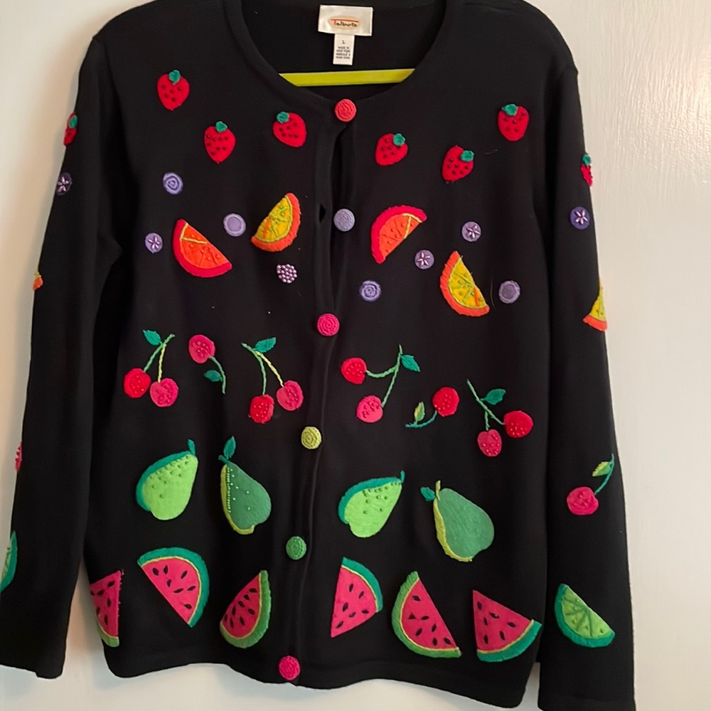 Talbots Fruit Sweater